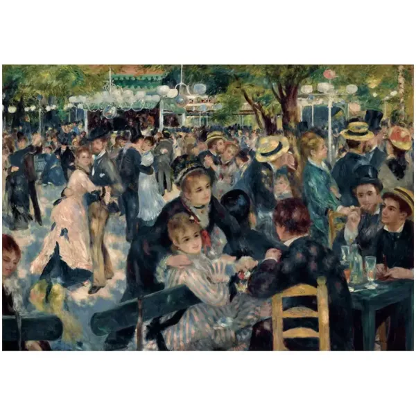 Muzejní sbírka: Renoir - Bál v Moulin de la Galette 1000dílné puzzle s plakátem - Clementoni obrázek 2