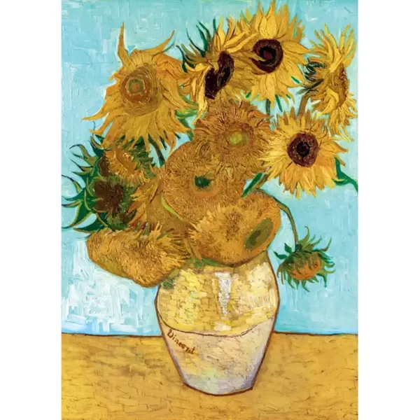 Muzejní sbírka: Van Gogh - Slunečnice 1000dílné puzzle - Clementoni obrázek 2