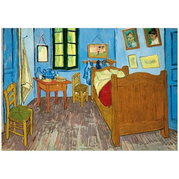 Muzejní sbírka: Van Gogh - Van Goghův pokoj v Arles - 1000 dílků puzzle s plakátem - Clementoni obrázek 2