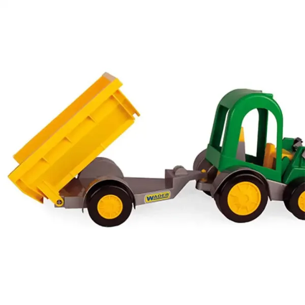 Traktor s čelním nakladačem a přívěsem 38 cm - Wader obrázek 3