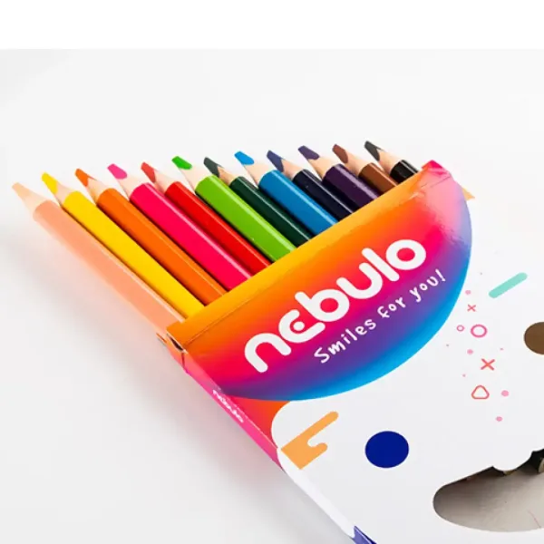 Nebulo: Sada barevných tužek Jumbo ve tvaru trojúhelníku, 12 kusů. obrázek 2