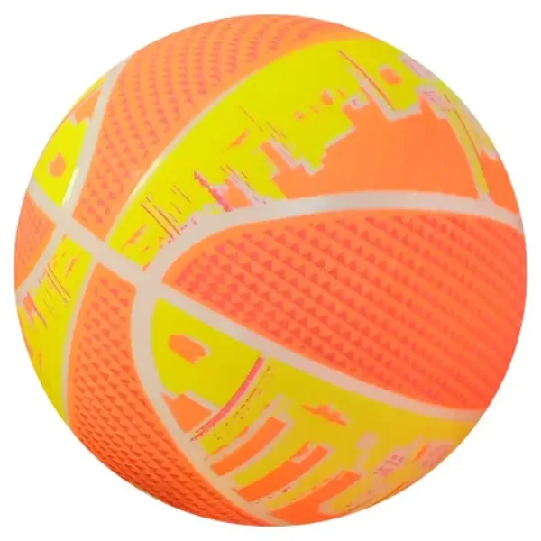 Neonový gumový míč s basketbalovým vzorem 22 cm v různých variantách obrázek 2