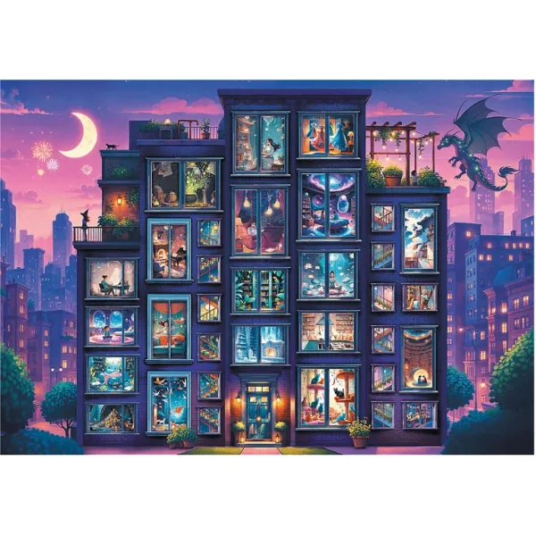Noc plná příběhů Premium Plus 1000dílné puzzle - Trefl obrázek 2