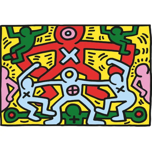 Novo Art: Keith Haring - Obraz bez názvu 1000 kusový puzzle - Clementoni obrázek 2