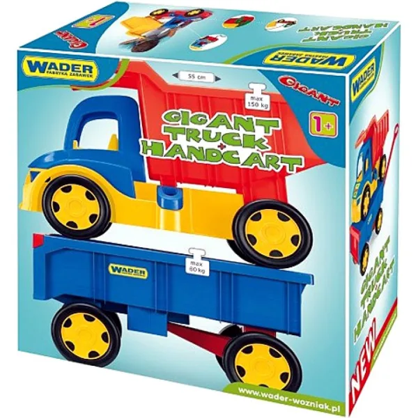 Obří sklápěčka s ručním vozíkem - Wader obrázek 2