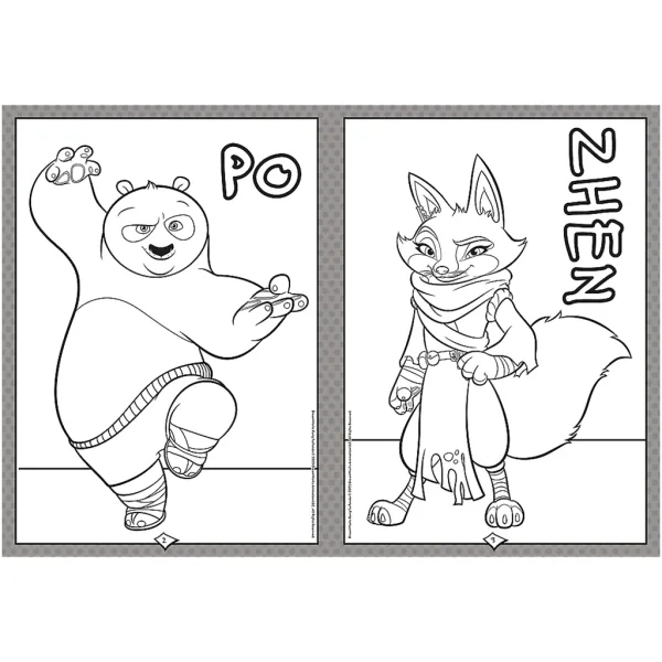 Omalovánky Kung Fu Panda - Trefl obrázek 2