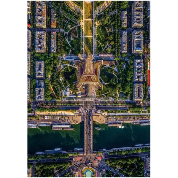 Paříž nad HQC 1500dílné kompaktní puzzle - Clementoni obrázek 2