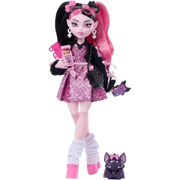 Panenka Monster High Draculaura s doplňky – Mattel obrázek 3