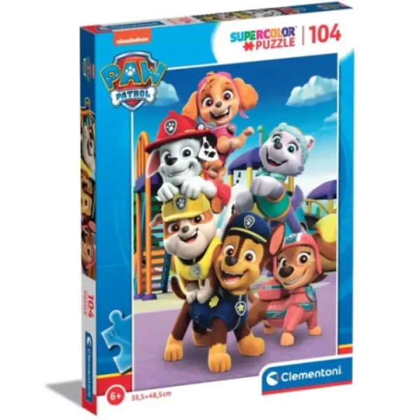 Tlapková patrola Supercolor puzzle 104 dílků - Clementoni obrázek 1