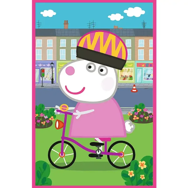 Peppa Pig síla přátelství 3x50dílné puzzle - Trefl obrázek 2