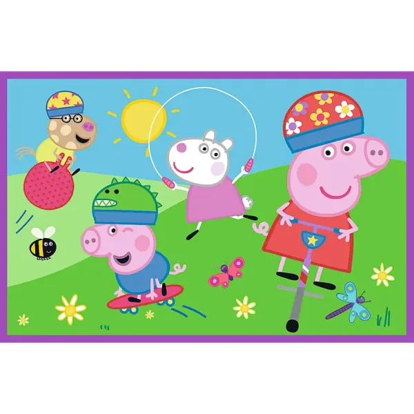 Peppa na hřišti 2x24dílné puzzle - Trefl obrázek 2