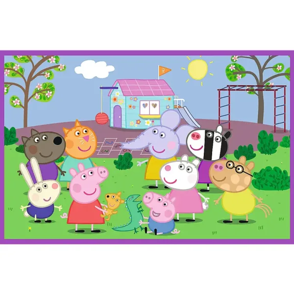 Peppa na hřišti 2x24dílné puzzle - Trefl obrázek 3