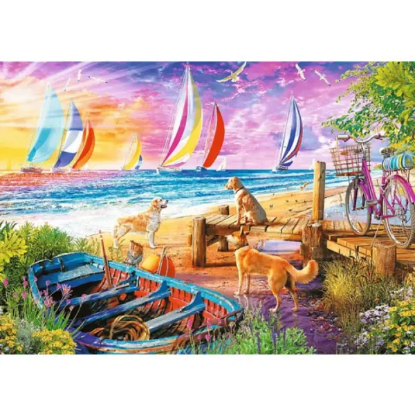 Plachetnice na vodě 1000 kusů puzzle - Trefl obrázek 2