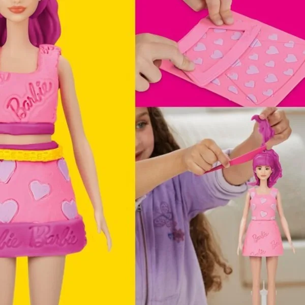 Play-Doh: Barbie srdíčka a korunka na vlasy modelína sada s panenkou – Hasbro obrázek 2