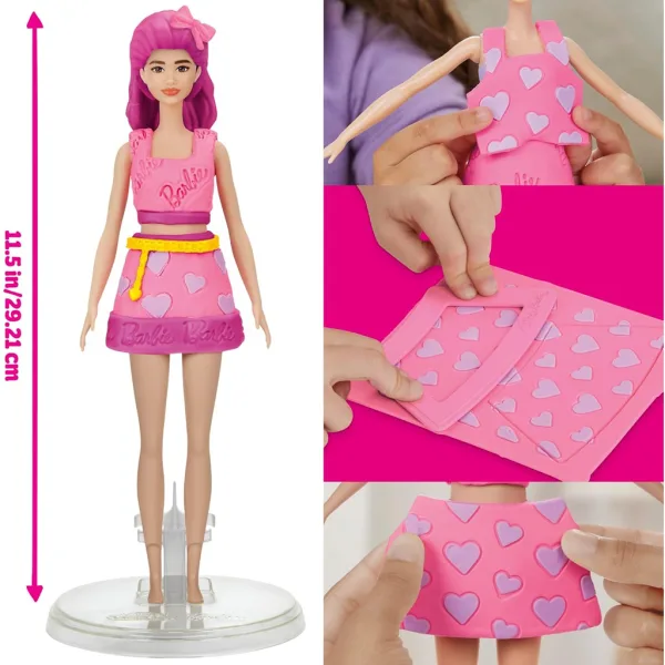 Play-Doh: Barbie srdíčka a korunka na vlasy modelína sada s panenkou – Hasbro obrázek 4
