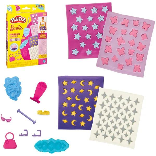 Play-Doh: Barbie třpytky a drahokamy modelína sada - Hasbro obrázek 2
