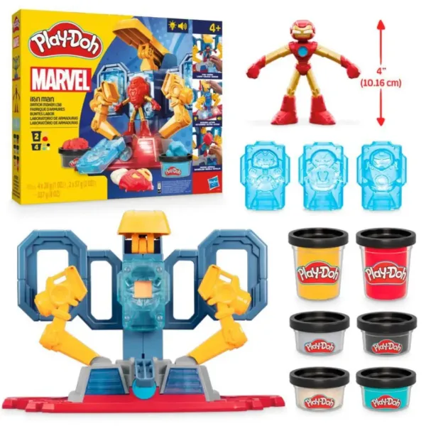 Play-Doh Marvel: Avengers Iron Man laboratoř na výrobu brnění se světlem a zvukem - Hasbro obrázek 2