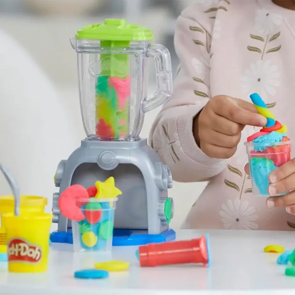 Play-Doh: Swirlin Smoothies Mixér s 5 kelímky modelíny 198g obrázek 4