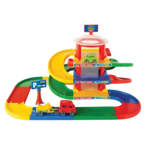 Play Tracks: Třípatrová garáž s dvěma malými auty - Wader obrázek 2