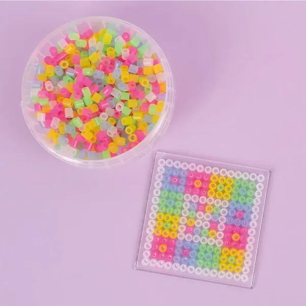 PlayBox: 5mm MIDI zažehlovací korálky 1000 ks v jemných průhledných barvách obrázek 2