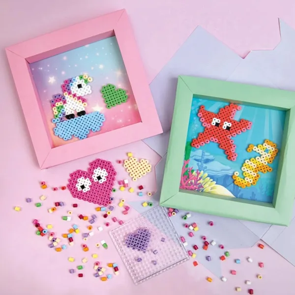 PlayBox: Kreativní sada na výrobu obrázků z nažehlovacích korálků – Jednorožec obrázek 2