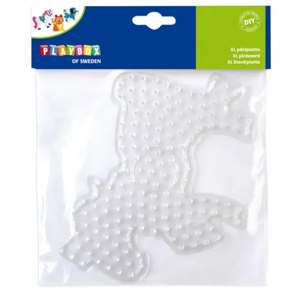 Playbox: XL zažehlovací korálková podložka – 1 kus (ve tvaru kočky, psa nebo koně) obrázek 3
