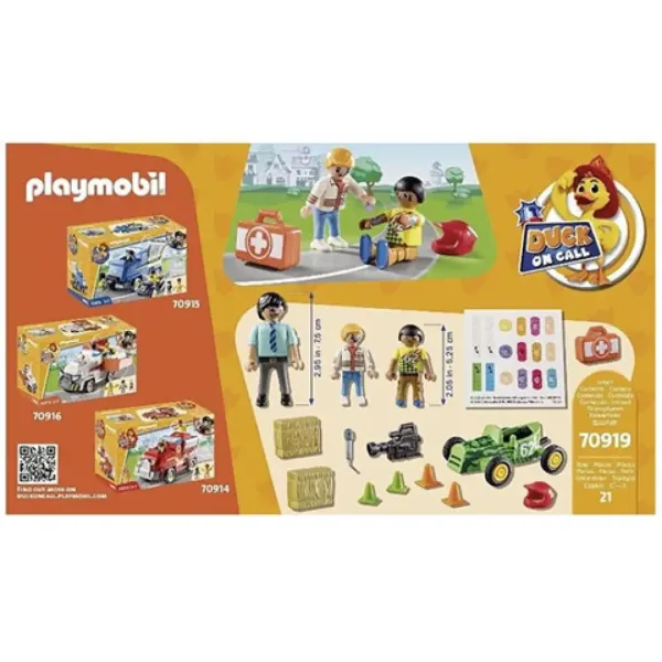 Playmobil: Kachna na volání, záchranáři v akci, závodní nehoda (70919) obrázek 4