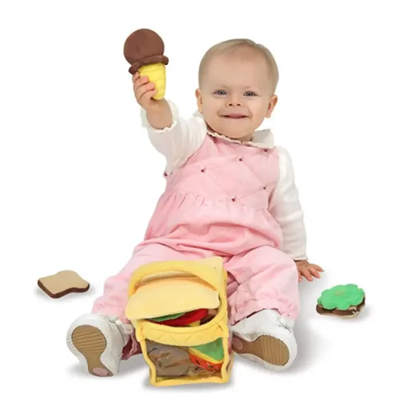Plyšový piknikový koš 9dílná sada - Melissa & Doug obrázek 3