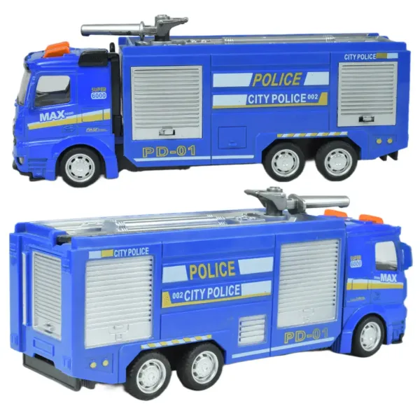 Policejní auta: Hračkový policejní vůz na otočných kolech v několika variantách 19cm obrázek 3