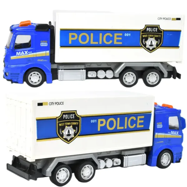 Policejní auta: Hračkový policejní vůz na otočných kolech v několika variantách 19cm obrázek 5
