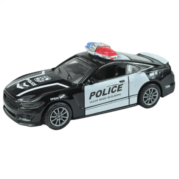 Policejní auta: Kovové policejní auto na volnoběh v různých variantách 11cm 1ks obrázek 8