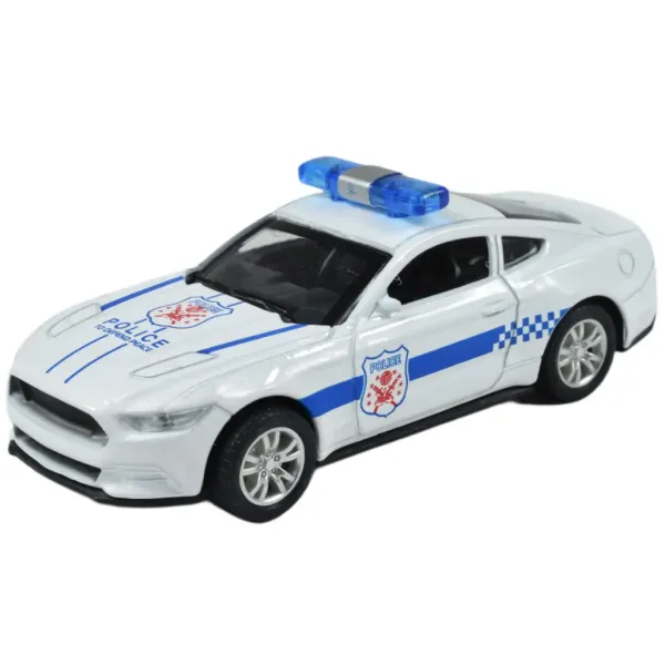 Policejní auta: Kovové policejní auto na zpětné natažení v různých variantách 11cm 1ks obrázek 8