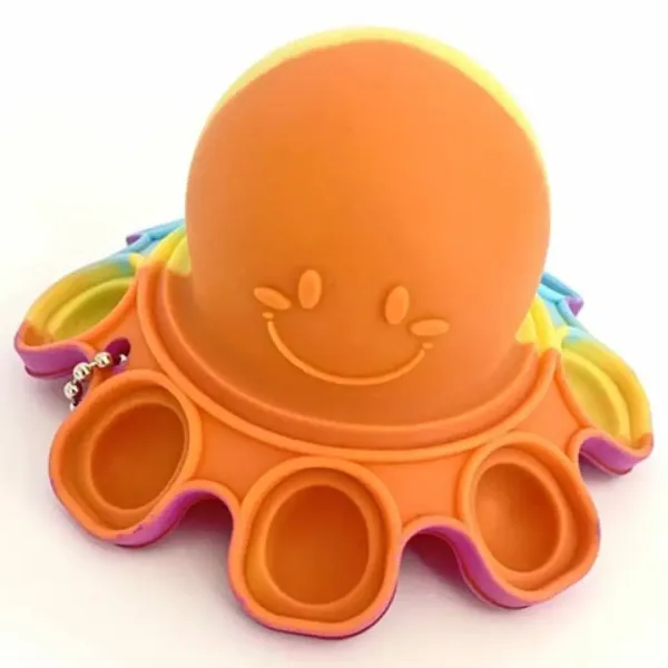 Pop it chobotnice na klíče v různých barvách obrázek 2