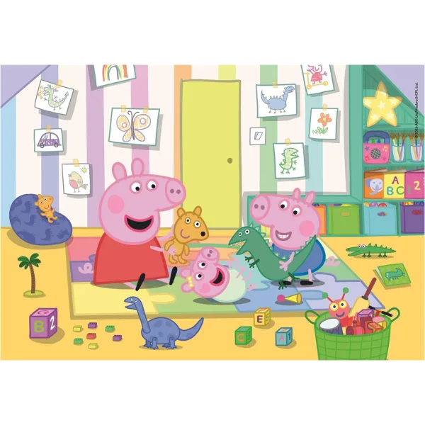 Prasátko Peppa 2×20 dílků Supercolor puzzle - Clementoni obrázek 3