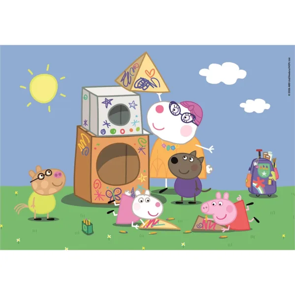 Prasátko Peppa 2×60 dílků Supercolor puzzle - Clementoni obrázek 2