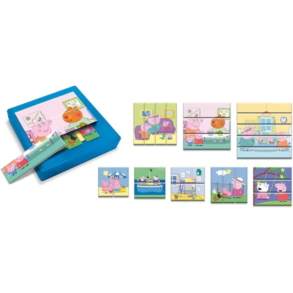 Prasátko Peppa 8 v 1 25dílné progresivní puzzle - Lisciani obrázek 3