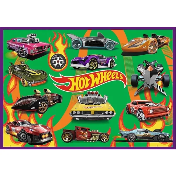 Puzzle Hot Wheels – závodní auta, 4 × 250 dílků – Trefl obrázek 3