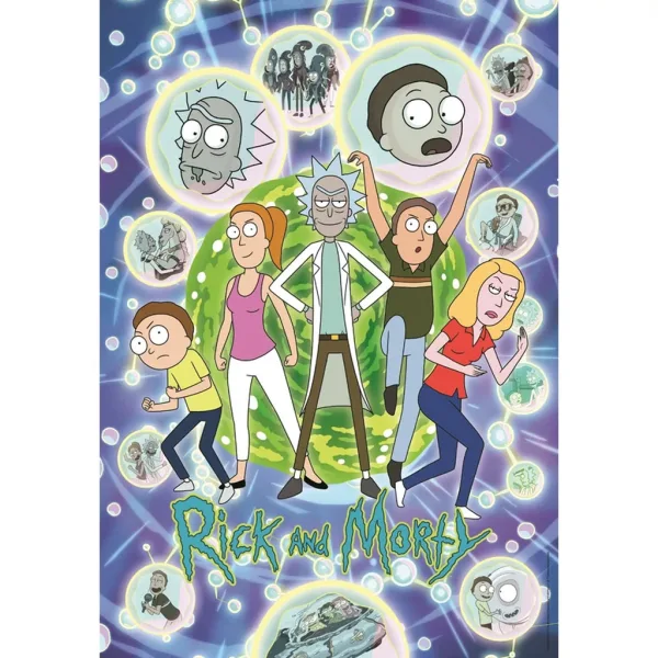 Puzzle Rick a Morty – 1000 dílků - Clementoni obrázek 2
