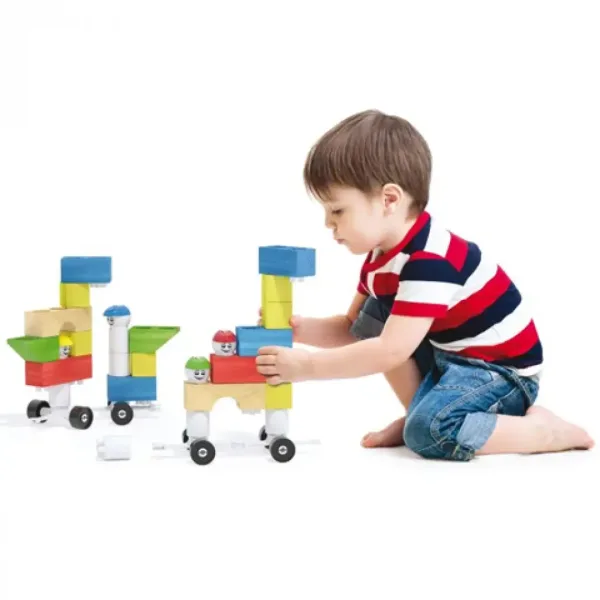 Quercetti: Modi Bloc Premium dřevěná a plastová stavebnice 30 ks obrázek 3