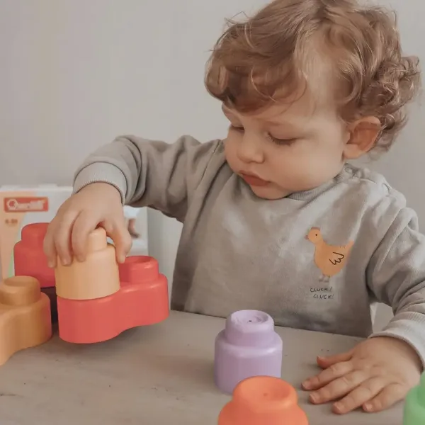 Quercetti: Momy Soft 12dílná sada měkkých stavebních kostek obrázek 3