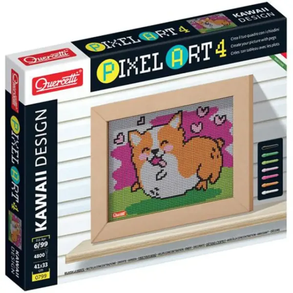 Quercetti: Pixel Art 4 Kawaii Corgi mozaikové kolíčky obrázek 1