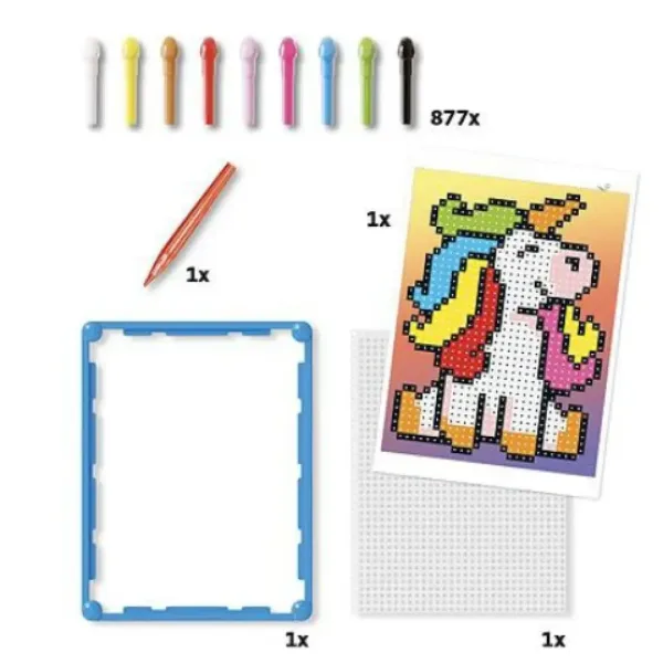 Quercetti: Pixel Art Jednorožec korálky obrázek 3