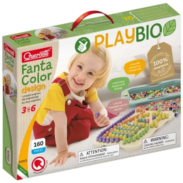 Quercetti: Play Bio Fantacolor Design kolíky 162 ks obrázek 1