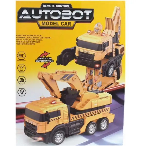 RC Dálkově ovládaný Autobot Titan robot přeměňující se na jeřábový vůz 27MHz 26cm obrázek 7