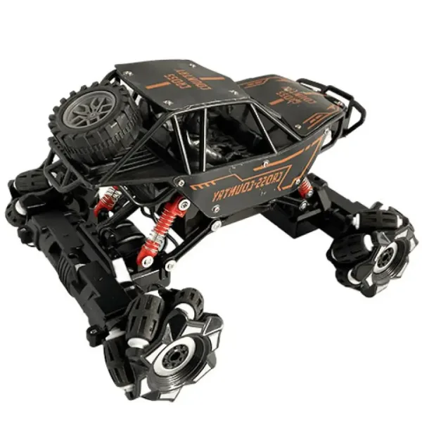 RC Dálkově ovládaný Cross Country Jeep s pohybem do stran, pružným zavěšením a světelnými efekty 21cm 2,4 GHz obrázek 2