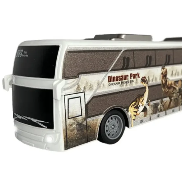 RC Dálkově ovládaný autobus Jurassic City s osvětlením 27MHz v měřítku 1/32, 25cm obrázek 2