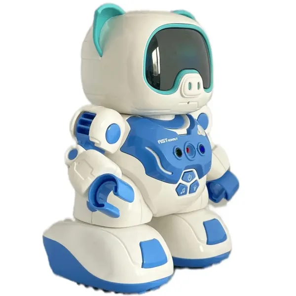 RC Dálkově ovládaný interaktivní tančící robotický prasátko s efekty světla a zvuku 20cm obrázek 3