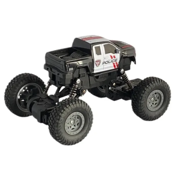 RC dálkově ovládané 4WD policejní auto pro horolezectví v měřítku 1/18, 21cm obrázek 3