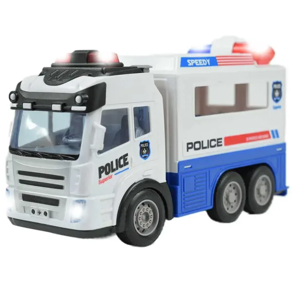 RC dálkově ovládané policejní vězeňské vozidlo s efekty světel, měřítko 1/43, 27Mhz, 21cm obrázek 3