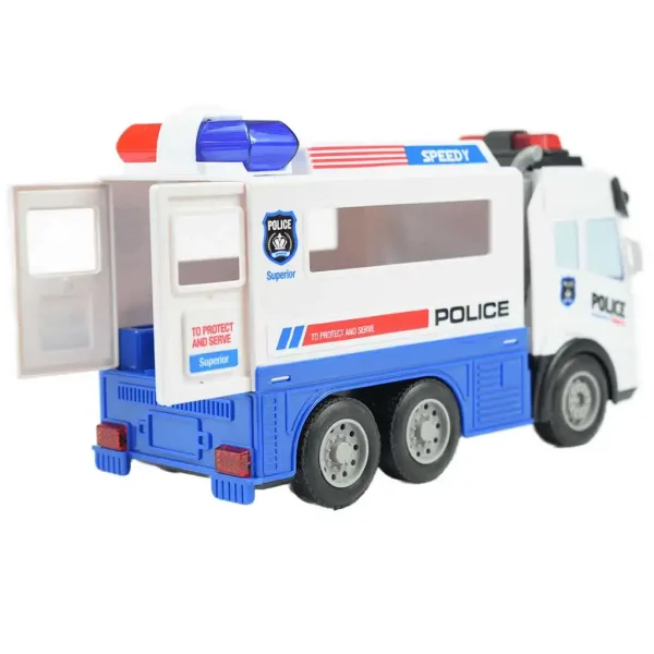 RC dálkově ovládané policejní vězeňské vozidlo s efekty světel, měřítko 1/43, 27Mhz, 21cm obrázek 4
